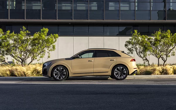   Audi Q8 55 TFSI quattro S line (Sakhir Gold Metallic) US-spec - 2025